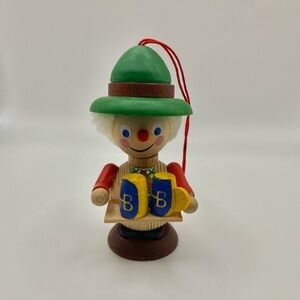 Vintage Steinbach Ornament German Hofbrau Beer & Rutabaga Wood Figure #309 Xmas